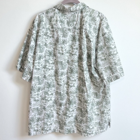 Batik Bay men’s palm tree floral short sleeve button down casual cotton top - Picture 2 of 8